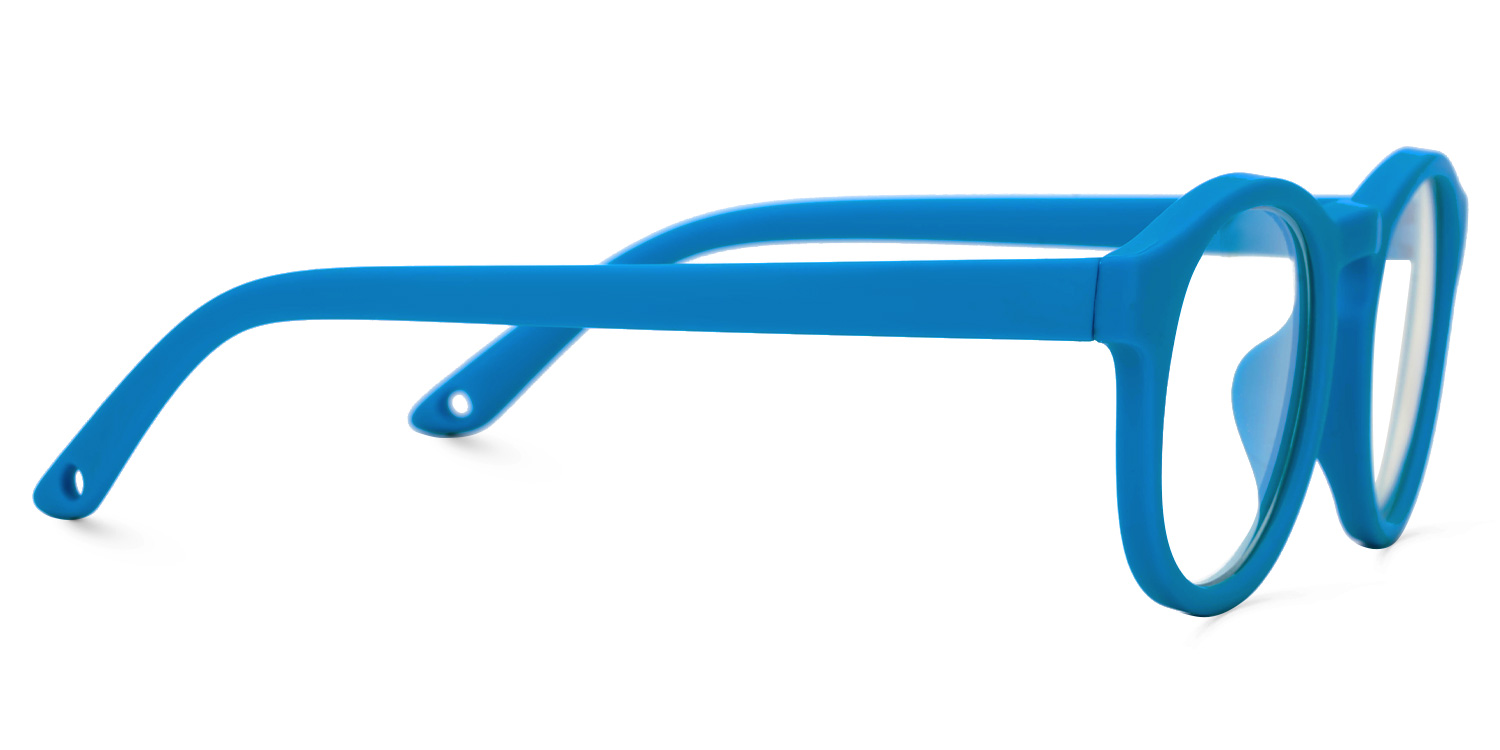 Gilgal Round Blue Frame Eyeglasses for Toddlers2