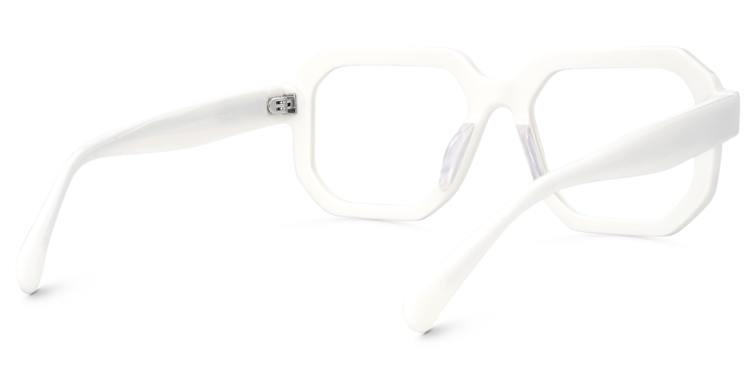 Joeann Geometric White Glasses3