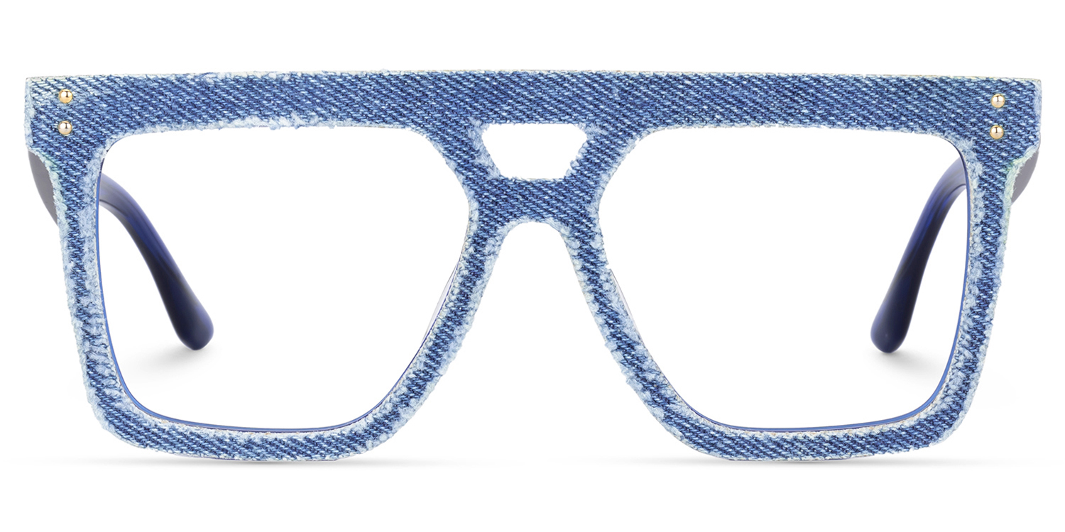 Rubin Square Blue Glasses