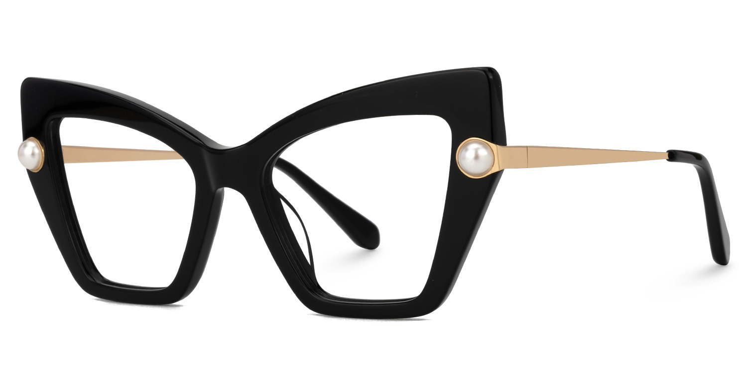 Tilana Cateye Black Glasses1