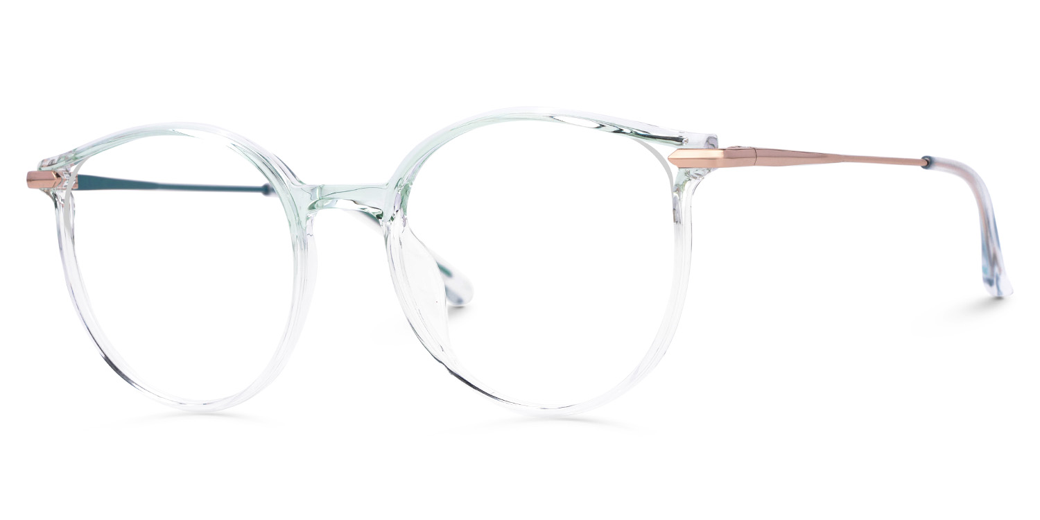 Caylan Green Eyeglasses with Round Design1
