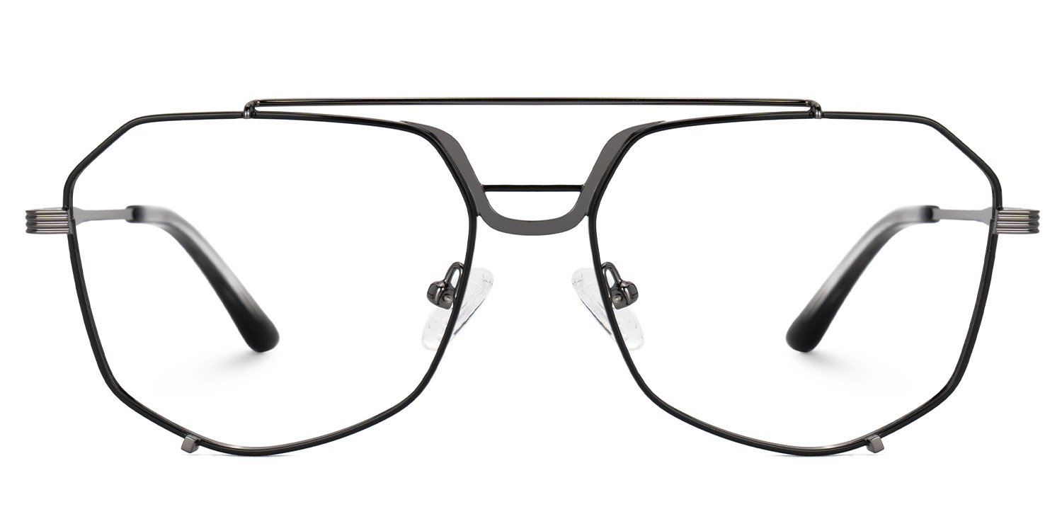 Beethoven Black Aviator Prescription Glasses | Zeelool0