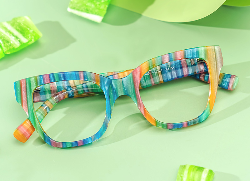 Nereyda Candy Glasses Peppemint Frames | Zeelool5