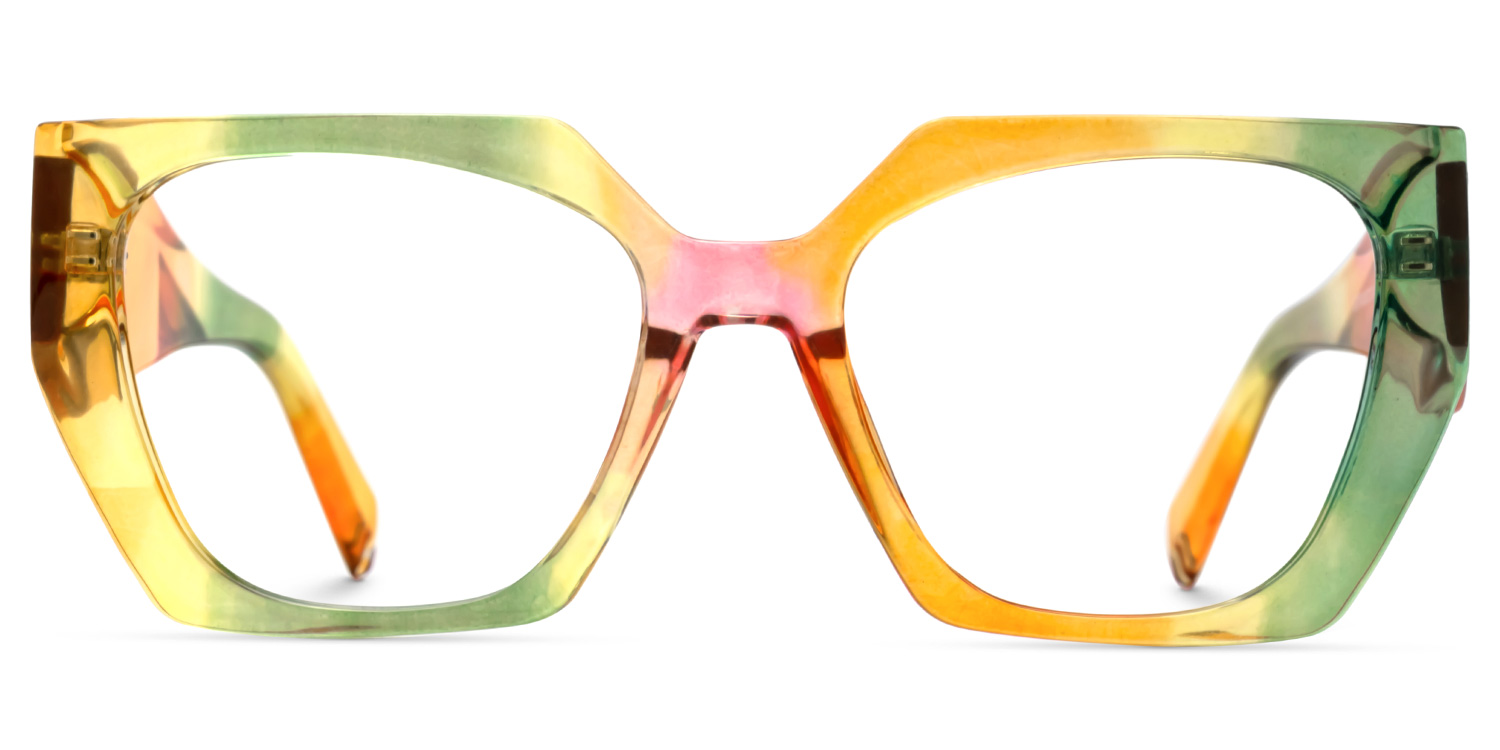 Sileidy Geometric Multicolor Frame Glasses | Zeelool Optical0