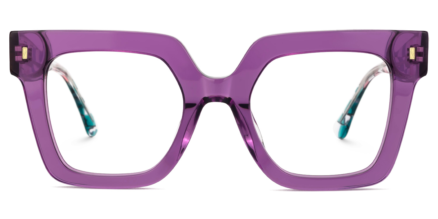 Livena Square Purple Glasses