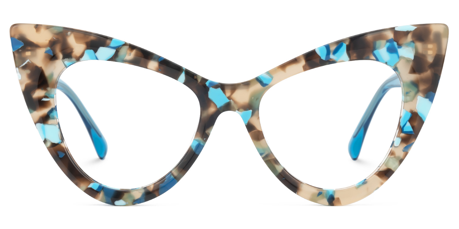 Asbell Cateye Blue-Tortoise Glasses good-img