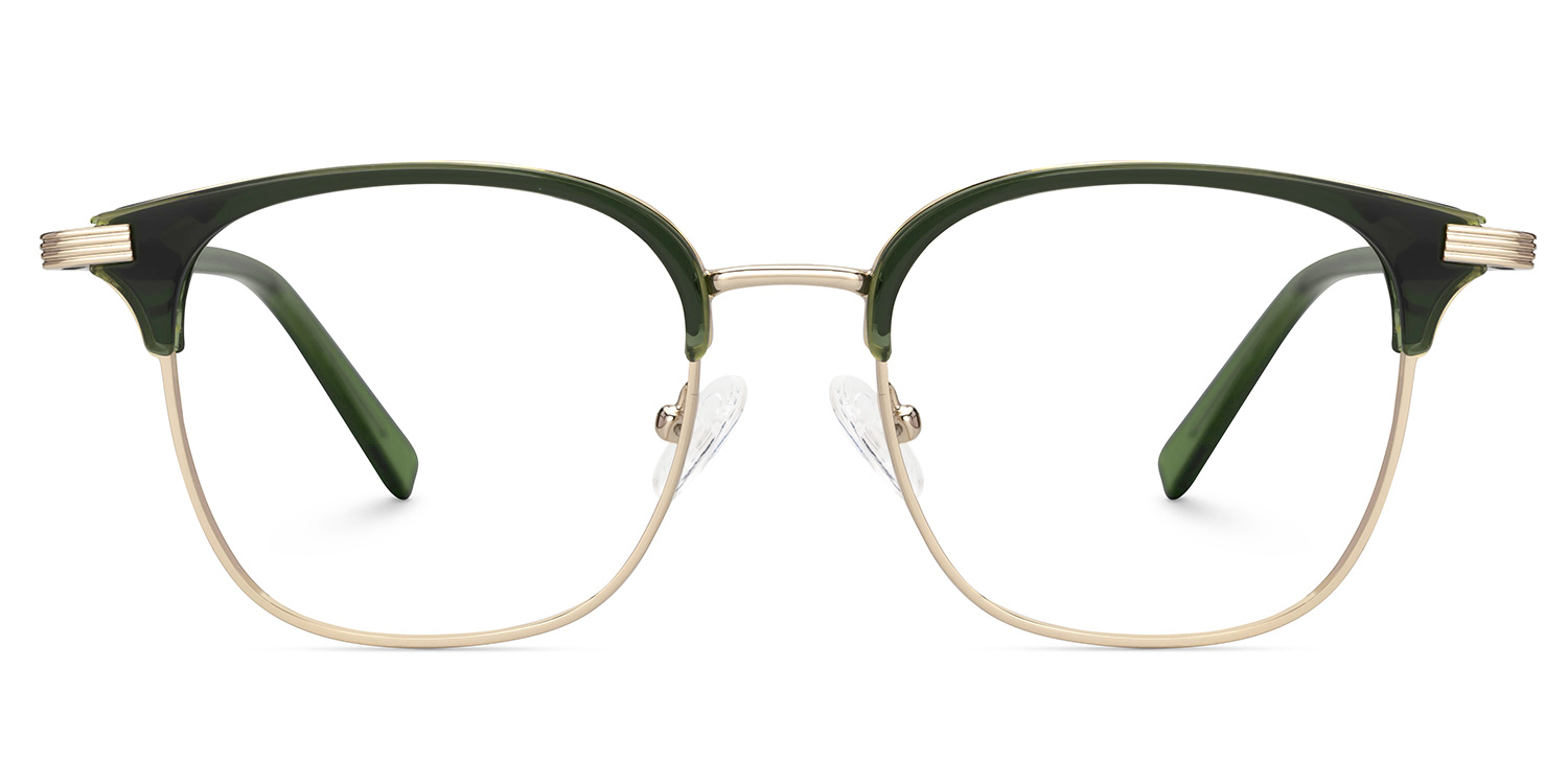 Alves Browline Green Color Frame Glasses for Men | Zeelool0