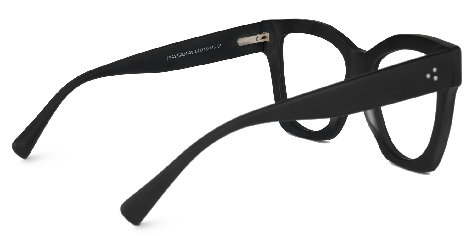 Square Augusta Black Glasses deals -Zeelool Glasses3