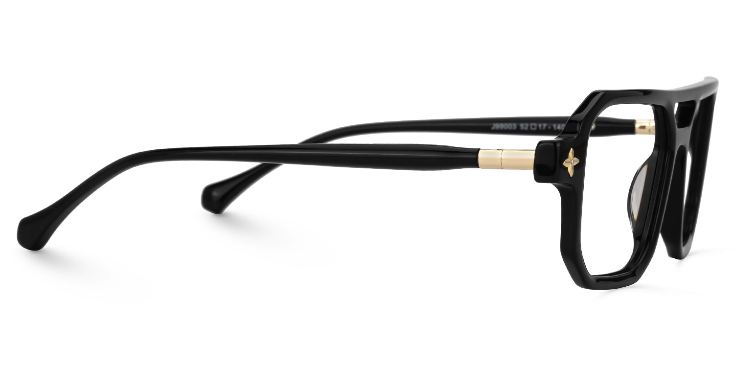 Brackett Aviator Black Glasses2