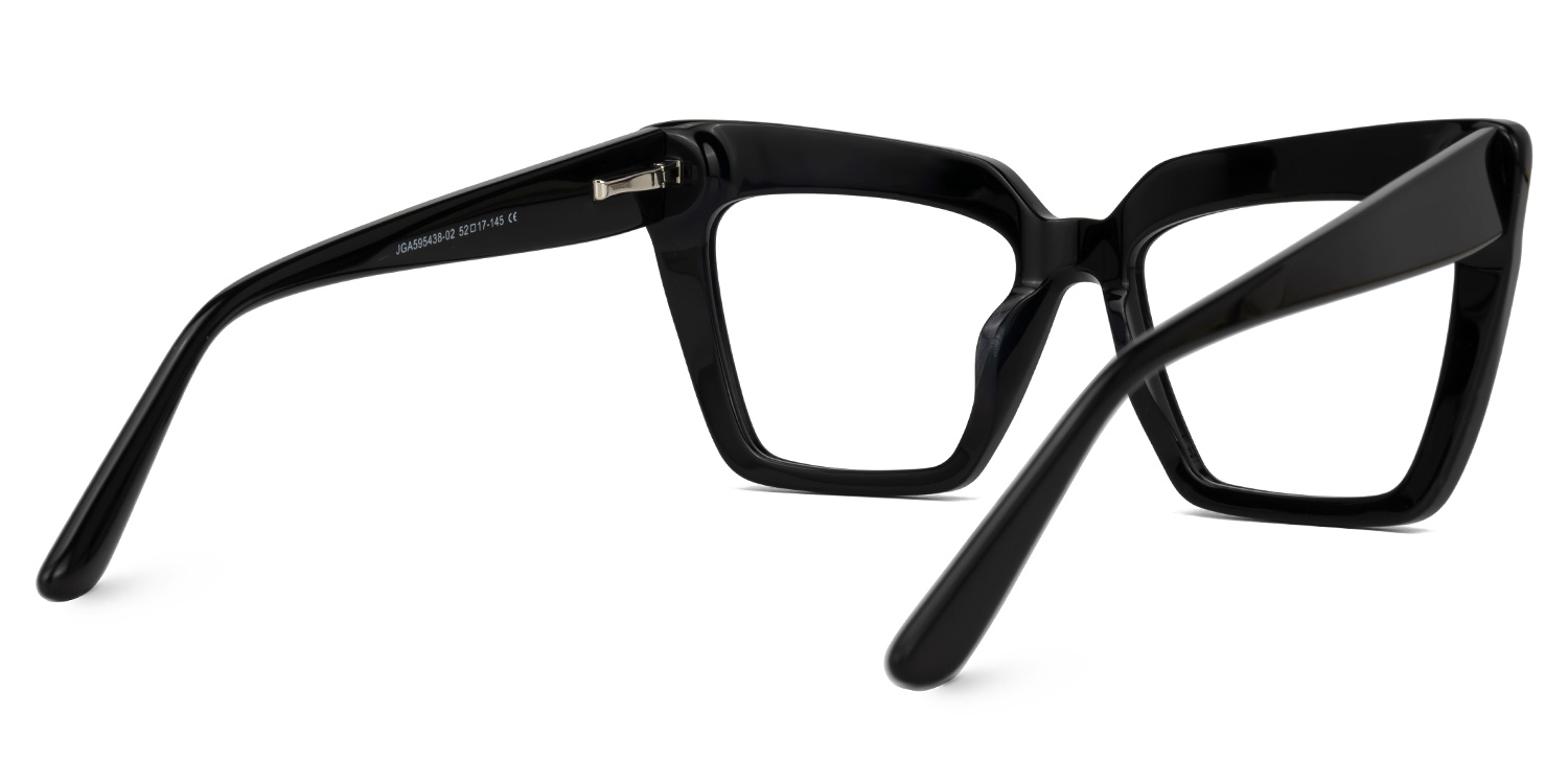 Barnes Cateye Black Glasses3