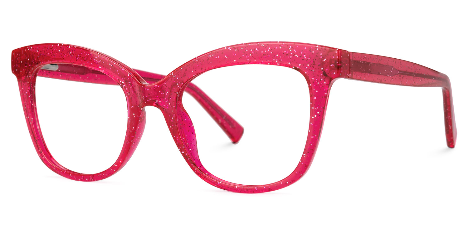 Santiago Cateye Bright-Pink Glasses1