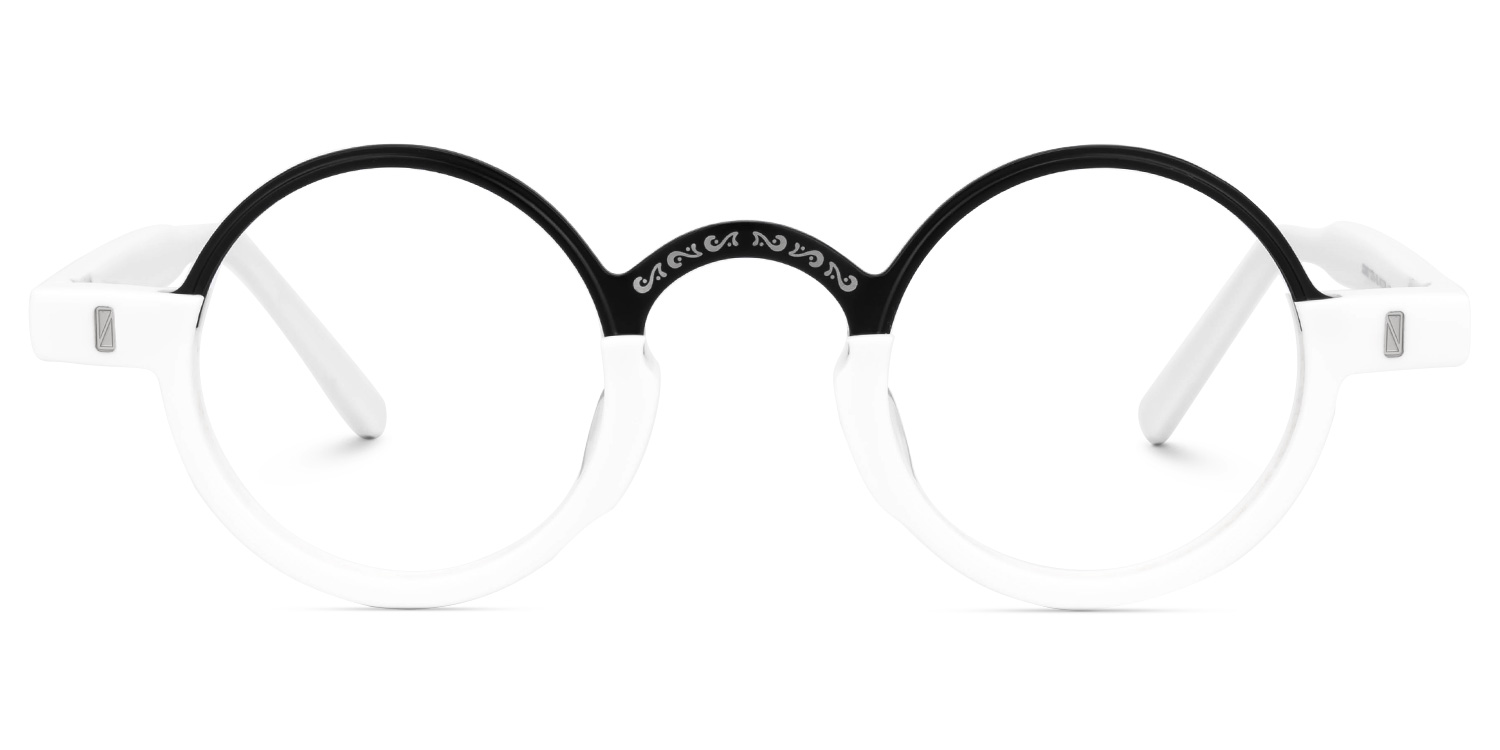 Lumy Round White Glasses