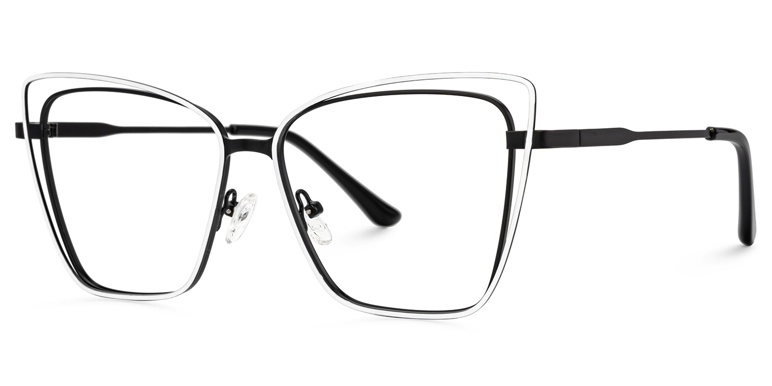 Castillo Butterfly White Glasses1