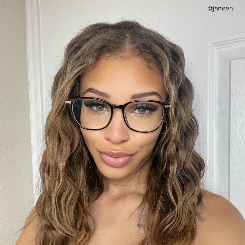 Greene Square Tortoise Frame Glasses | Zeelool Optical7