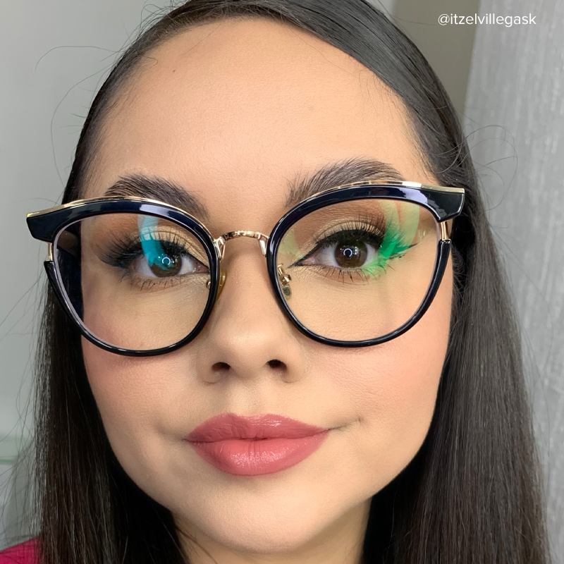 Laraine Cat Eye Black Eyeglasses and Glasses Frames7