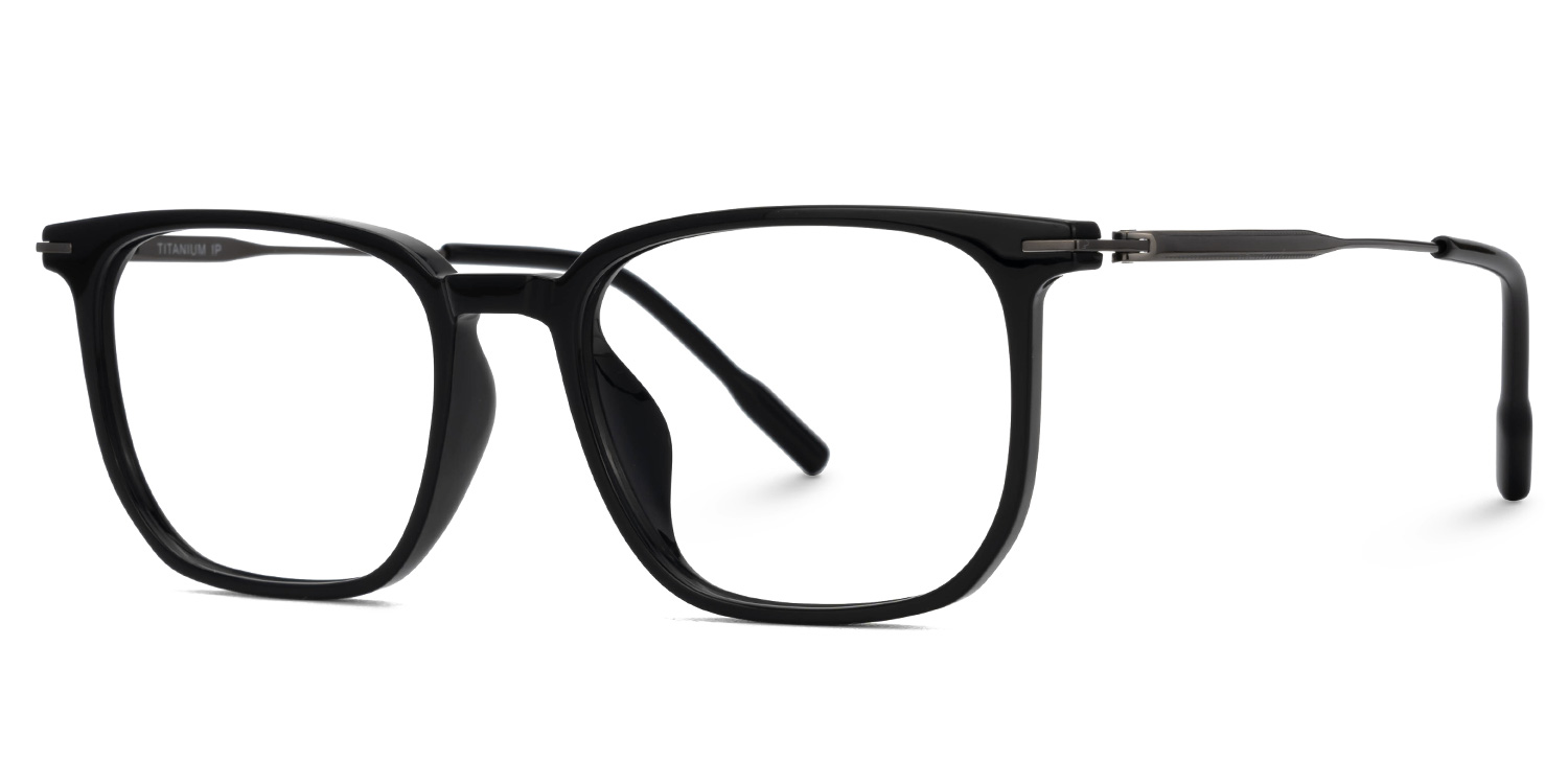 Varlox Rectangle Black Glasses1