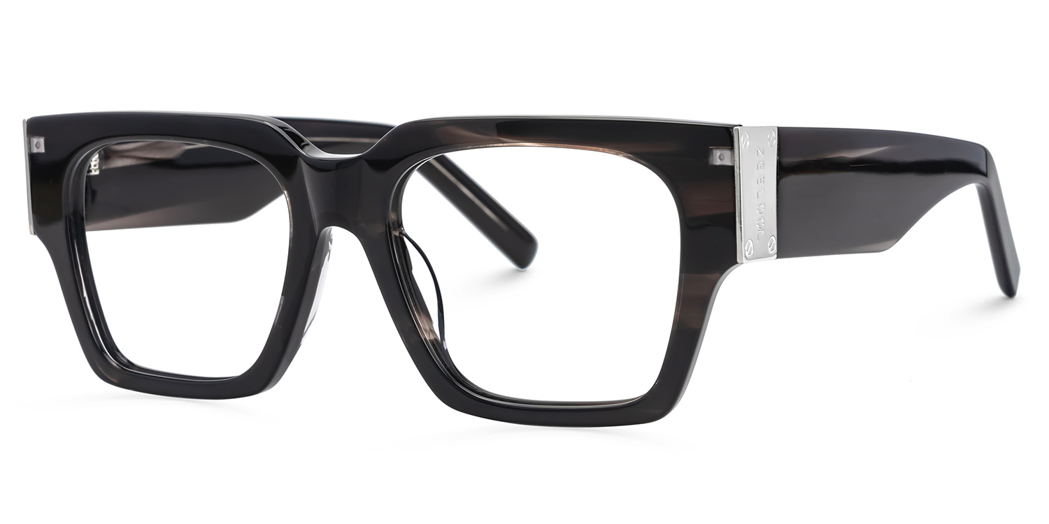 Square Dedee Gray-Brown Frames Designer Glasses1