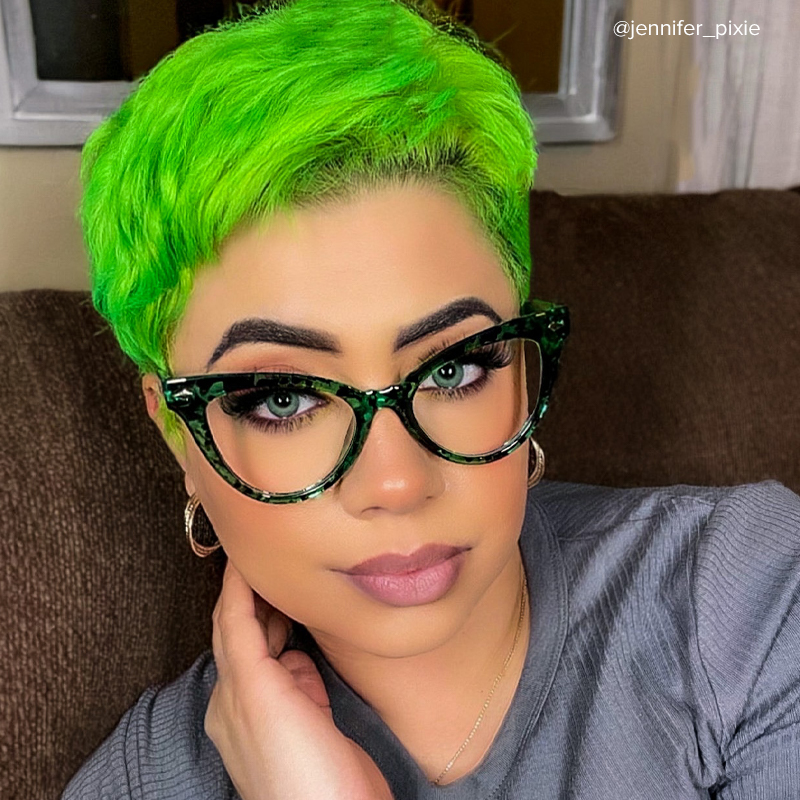 Colla Green-Floral Eyeglasses and Cat Eye Wide Frames4