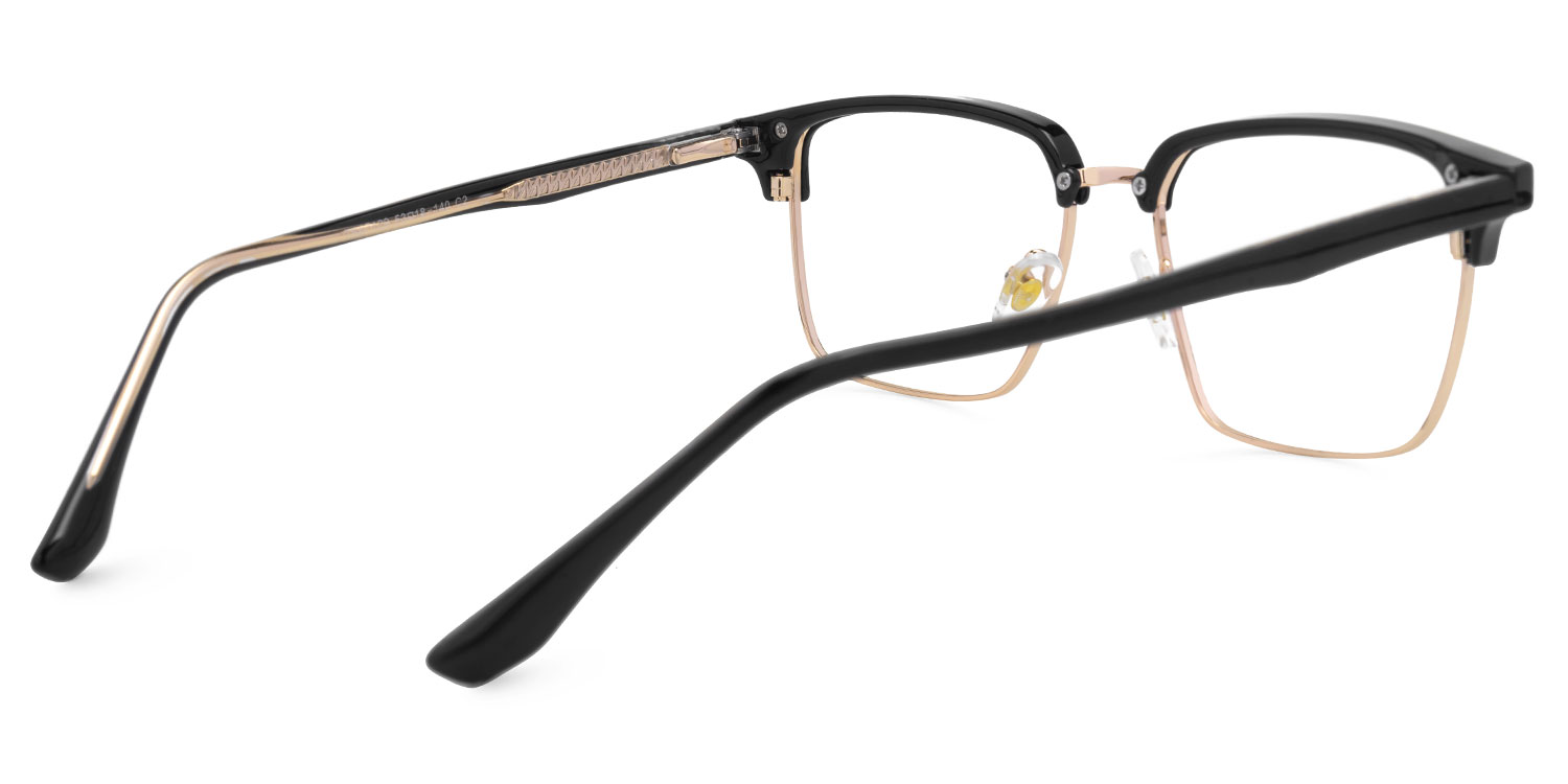 Booker Square Black-Gold Glasses3