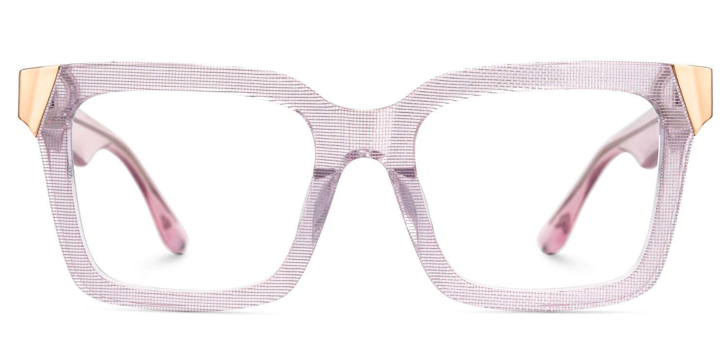 Shernia Square Pink Glasses0