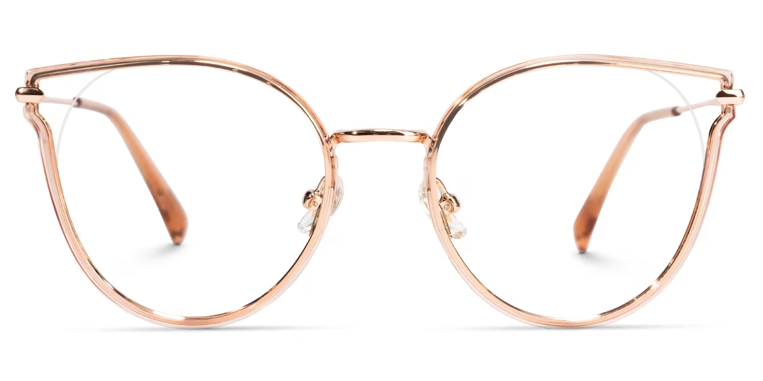 Latifa Cateye Champagne Glasses | Zeelool Glasses0