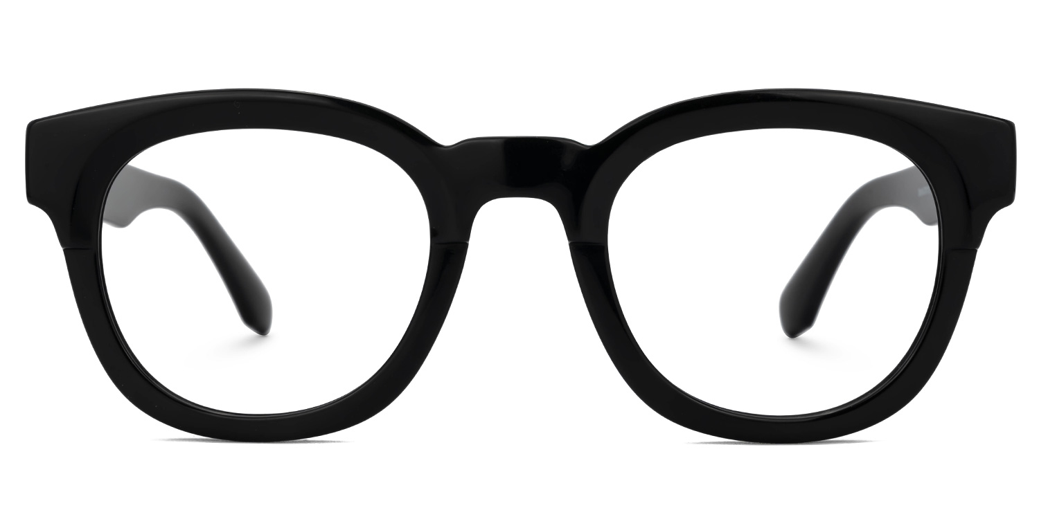 Foraker Round Black Glasses0