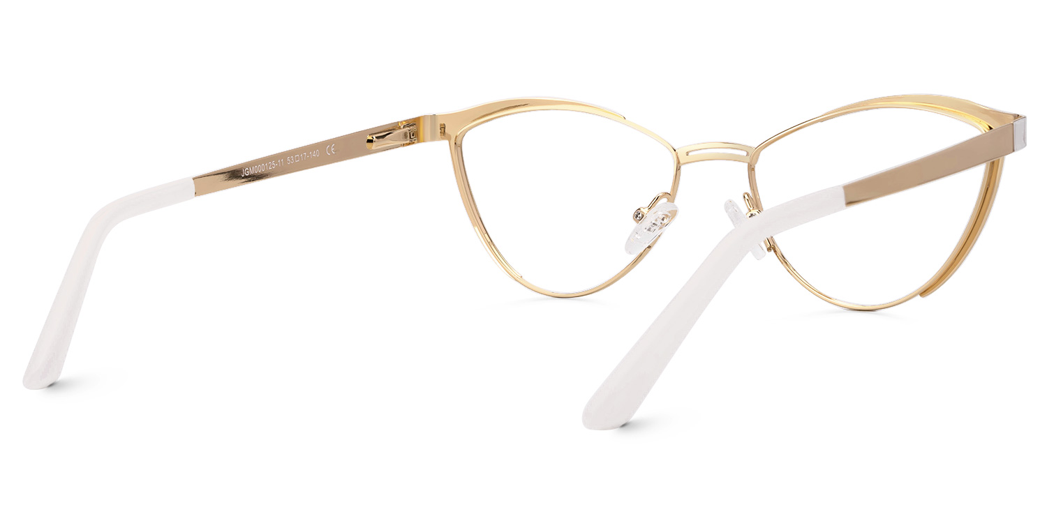 New Black-White Color for Sydney Metal Eyeglasses  | Zeelool Optical3