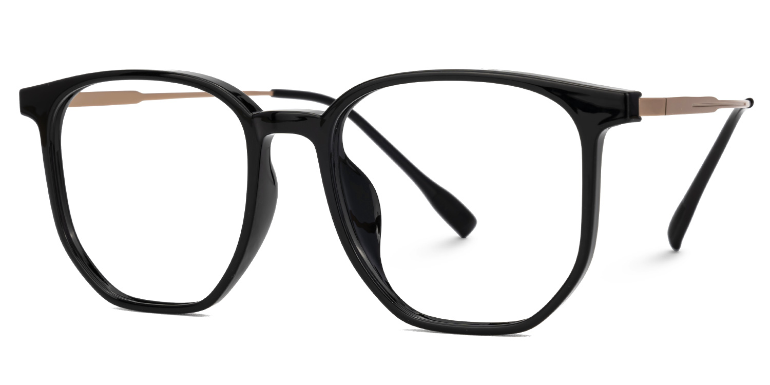 ZEELOOL Bianca Geometric Black Glasses