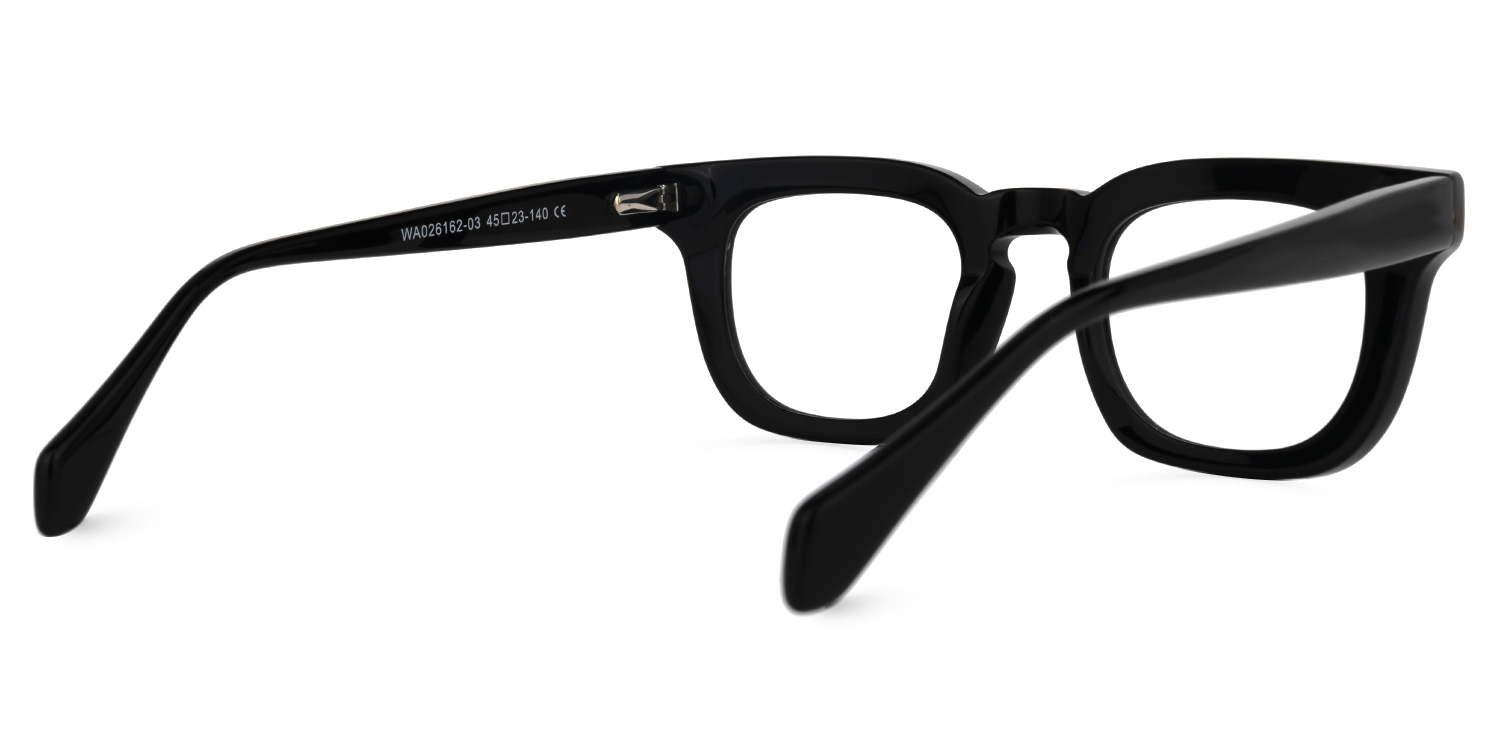 Tenika Square Black Glasses | Zeelool Glasses3