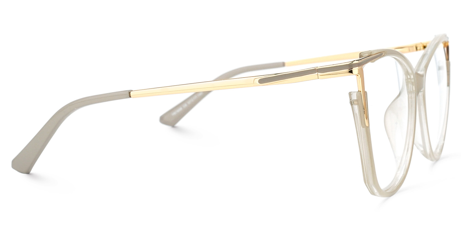 Yomary Cateye Khaki Glasses2