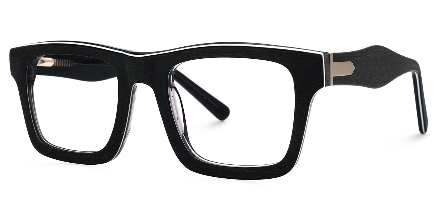 Riley Rectangle Dark-Gray Glasses2