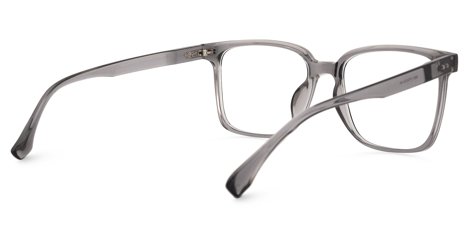 Contreras Square Gray Glasses | Zeelool Glasses3