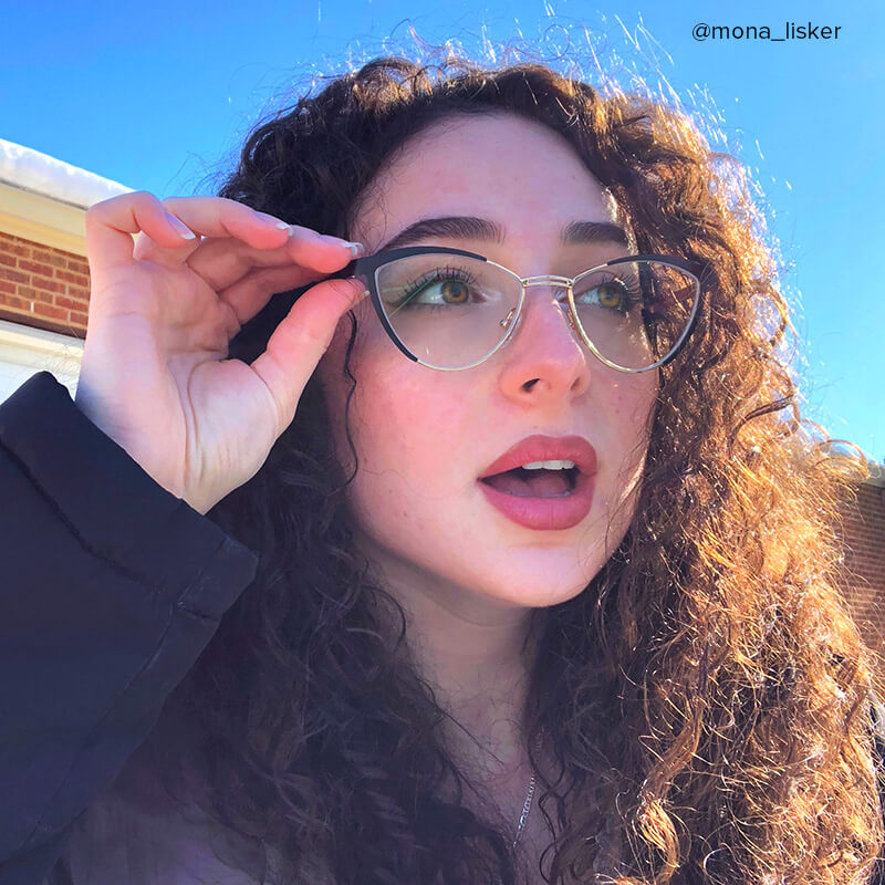 Sydney Cat Eye Black Frame Glasses | Zeelool Optical12