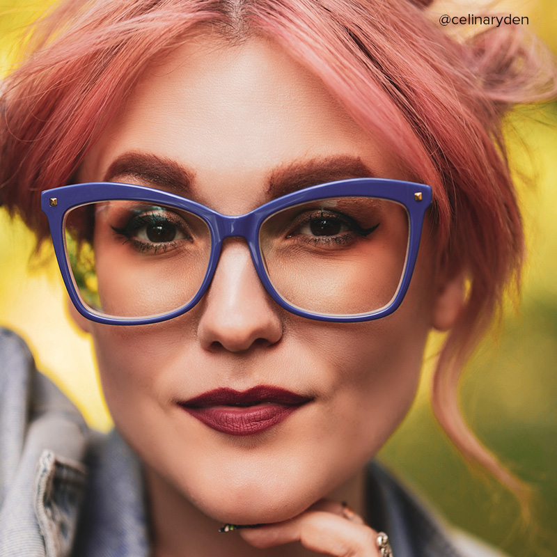 Isaebella Butterfly Blue Frame Glasses | Zeelool Optical8