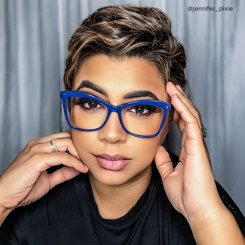 Isaebella Butterfly Blue Frame Glasses | Zeelool Optical9