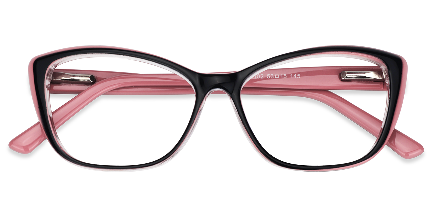 Fidelia Cat Eye Black Glasses1