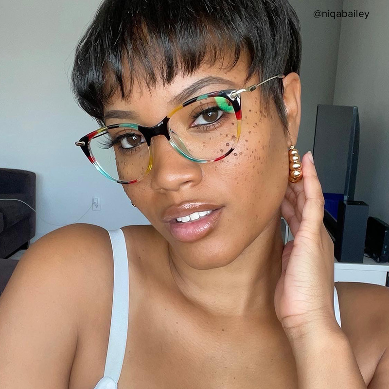 Clement Cat Eye Floral Glasses8