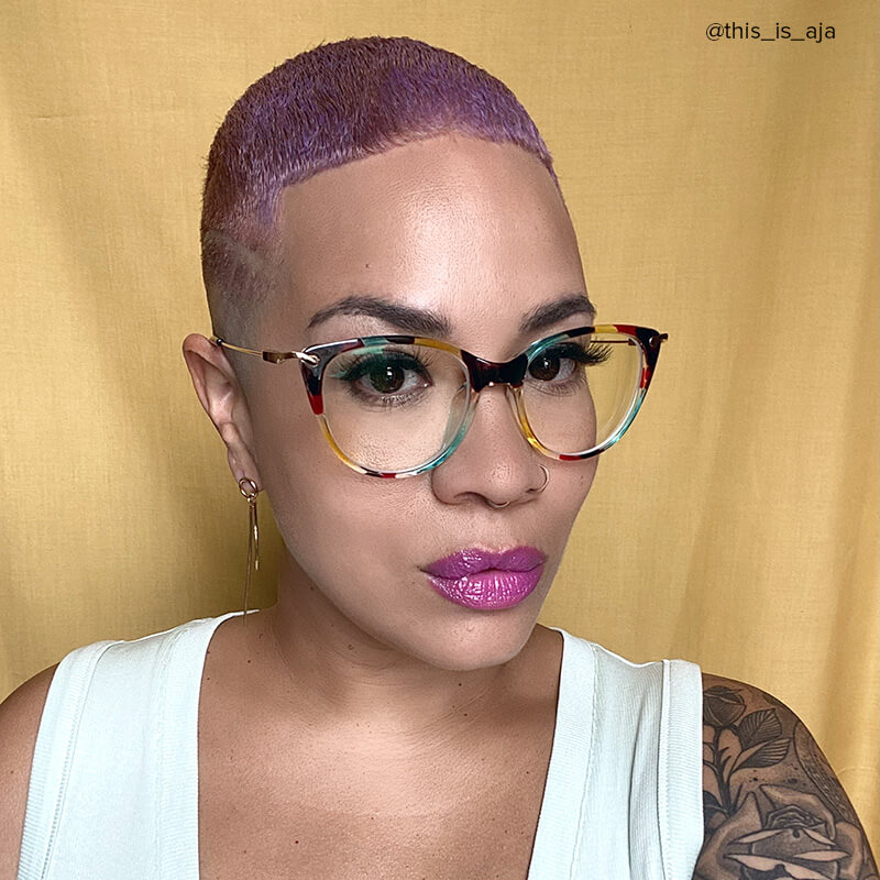 Clement Cat Eye Floral Glasses10