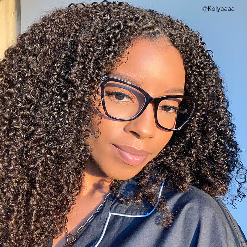 Hilary Butterfly Black Eyeglasses and Oversized Frames9