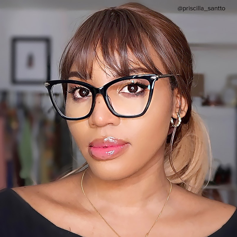Hilary Butterfly Black Eyeglasses and Oversized Frames6