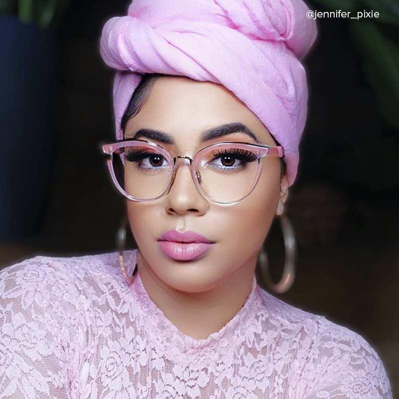 Eleanore Cat Eye Pink Frame Glasses | Zeelool Optical6
