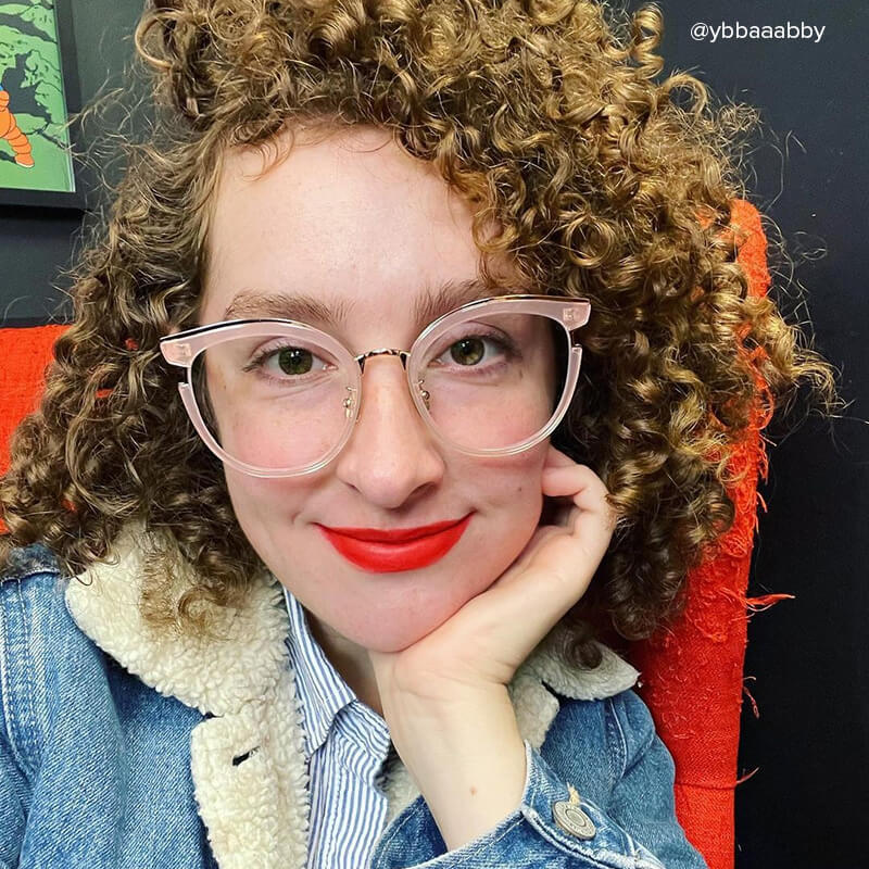 Eleanore Cat Eye Pink Glasses hover