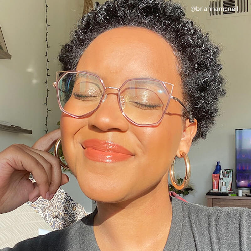 Aviva Geometric Light Purple Glasses | Zeelool Glasses8