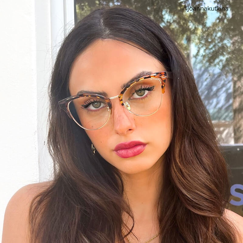 Charlene Browline Tortoise Glasses12