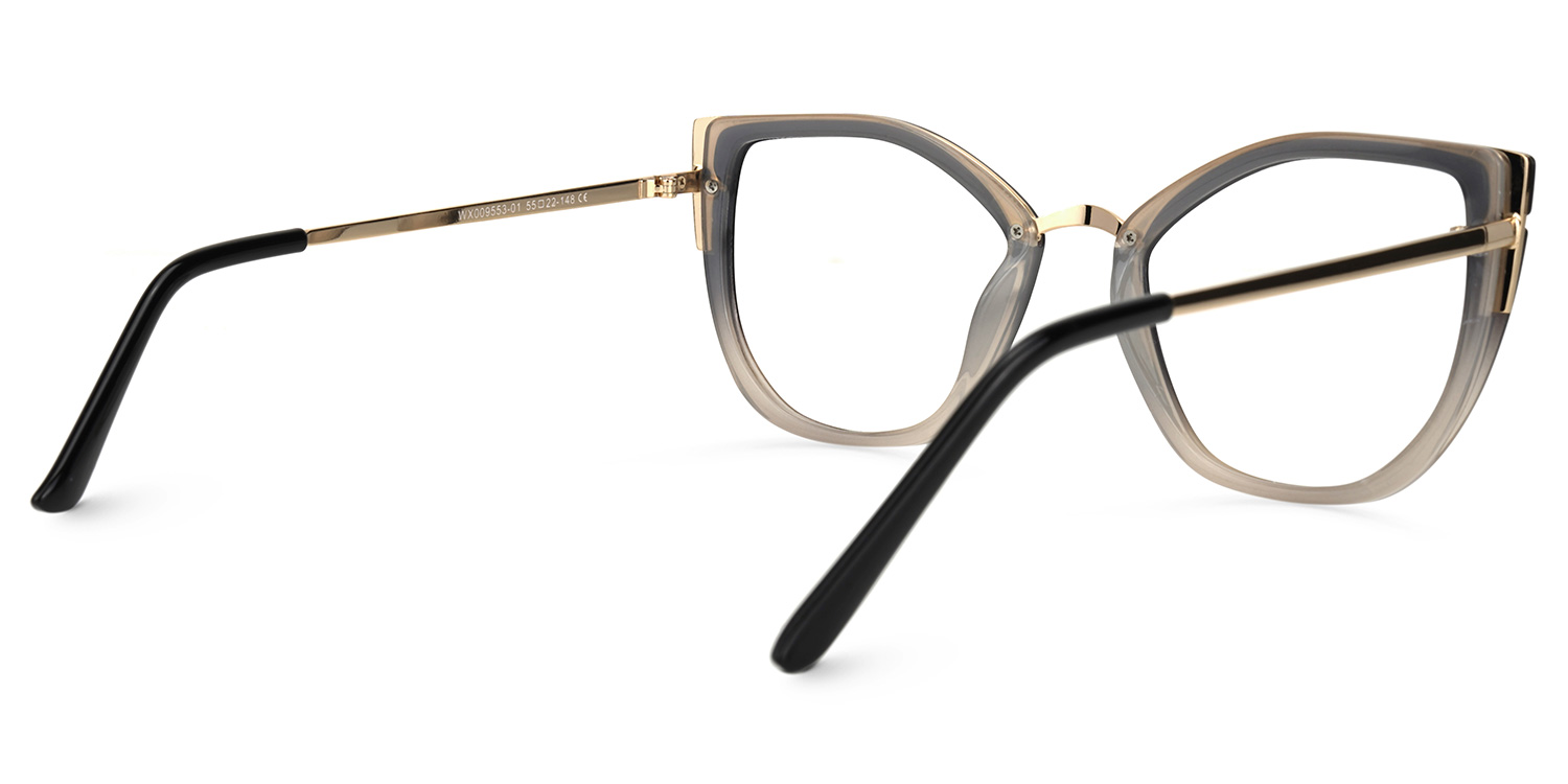 Tabrieah Cateye Gray-Black Glasses3