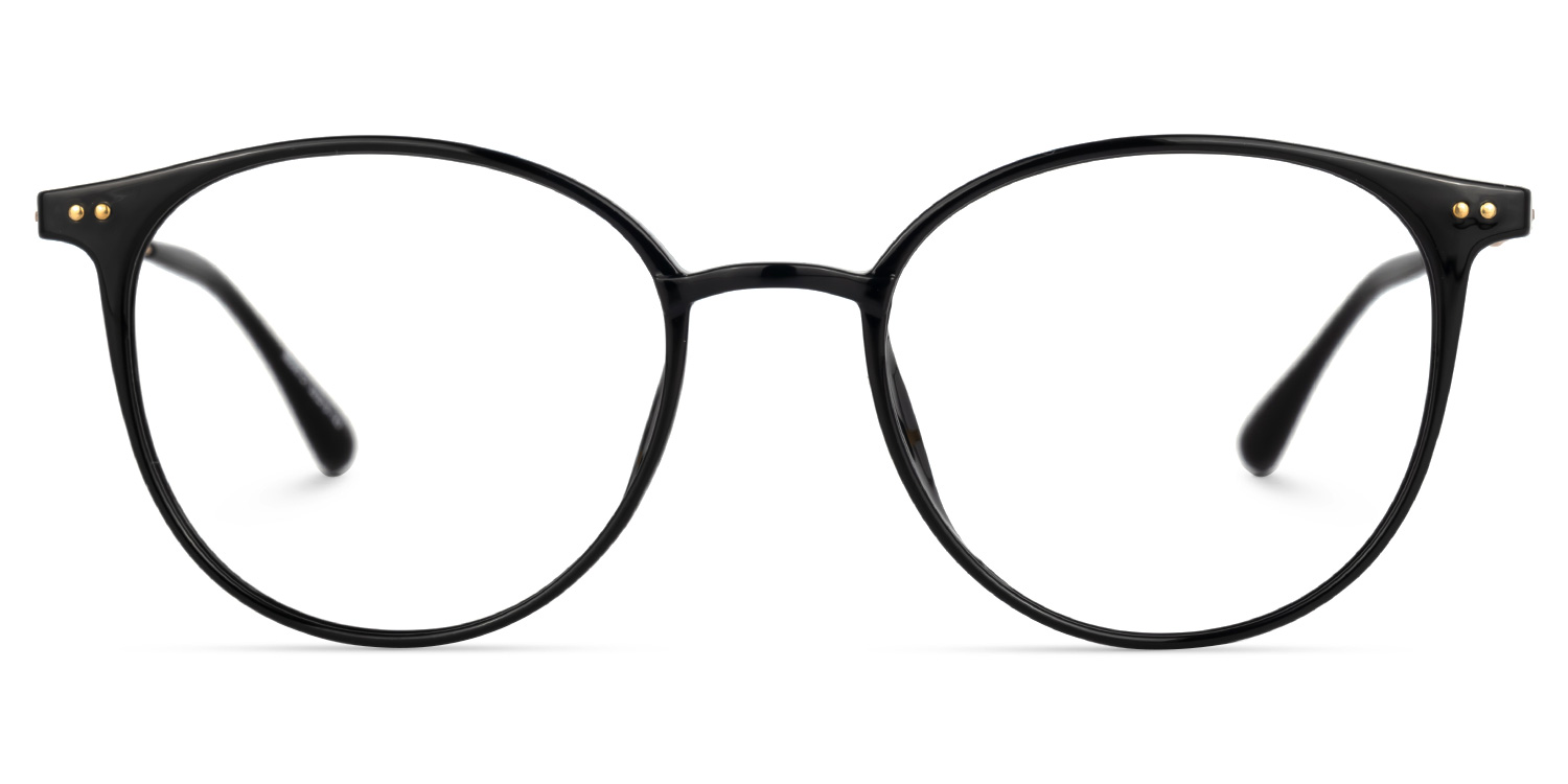 Judsy Round Black Glasses | Zeelool Glasses0