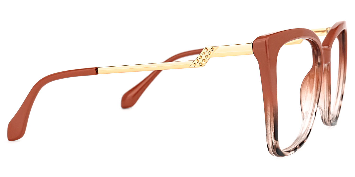 Awilda Cateye Orange Frame Glasses | Zeelool Optical2