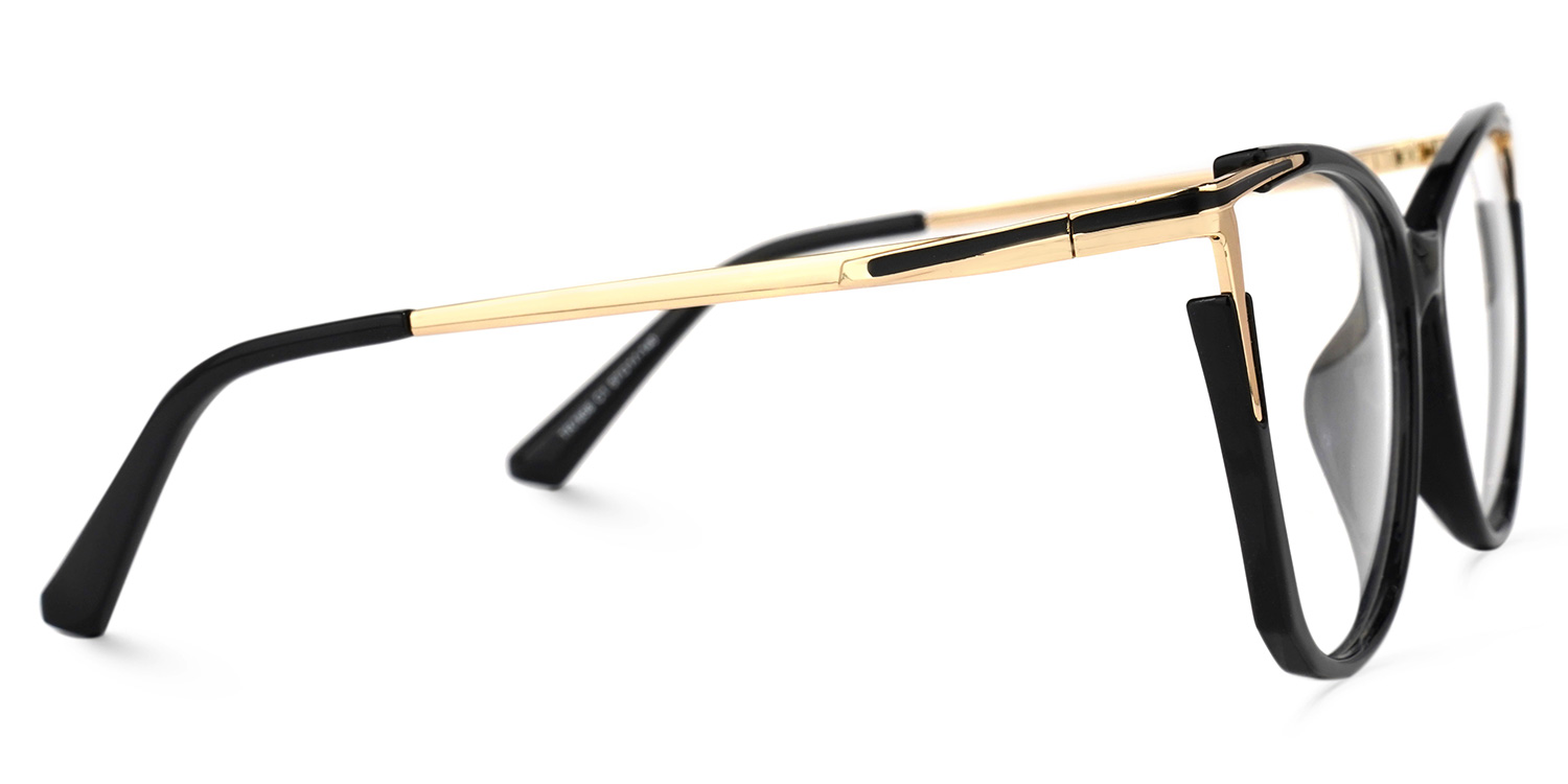 Yomary Cateye Black Glasses2