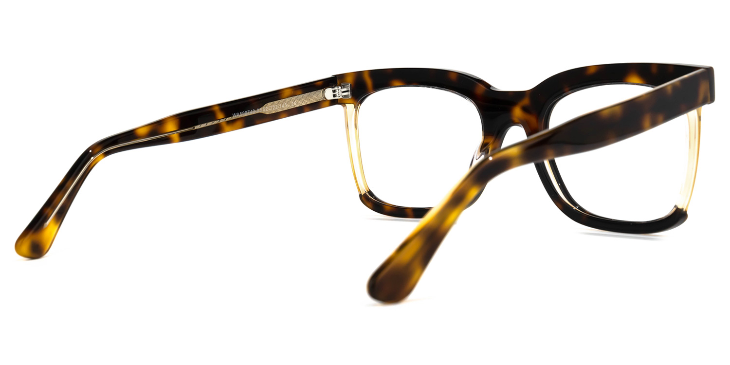Megeney Square Tortoise Glasses | Zeelool Glasses3