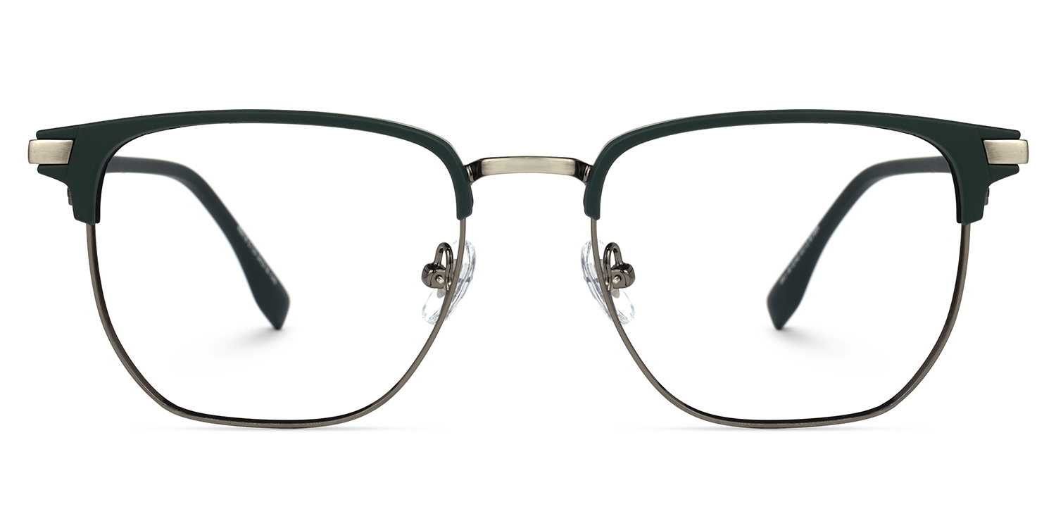 Zaira Browline Dark-Green Glasses